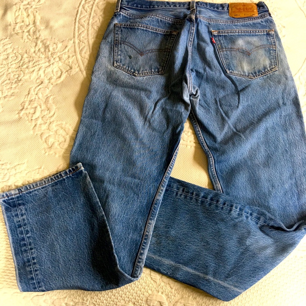 Worn Levi jeans 501